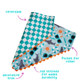 Load image into Gallery viewer, Sharks Reversible Slip-On Dog Collar Bandana