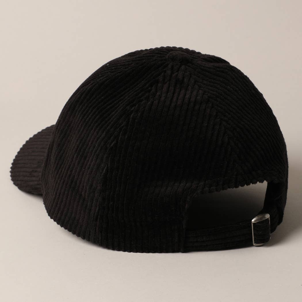 Dog Mom Chenille Corduroy Baseball Hat