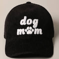 Load image into Gallery viewer, Dog Mom Chenille Corduroy Baseball Hat