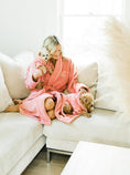 Load image into Gallery viewer, Rose Embroidered Plush Robe
