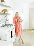 Load image into Gallery viewer, Rose Embroidered Plush Robe