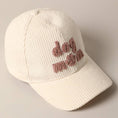 Load image into Gallery viewer, Dog Mom Chenille Corduroy Baseball Hat

