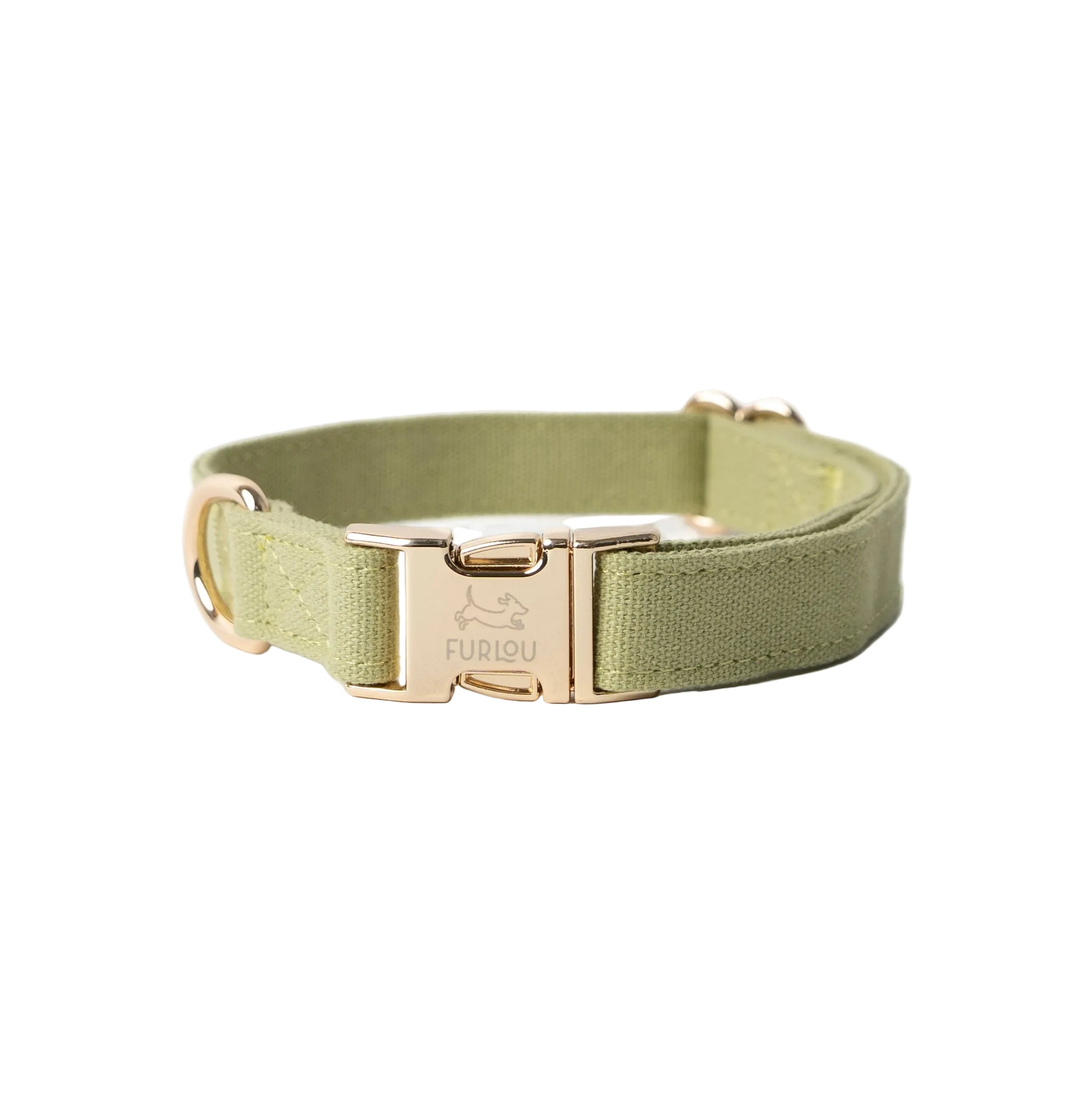'Green' - Canvas Dog Collar