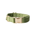 Load image into Gallery viewer, 'Green' - Velvet Dog Collar
