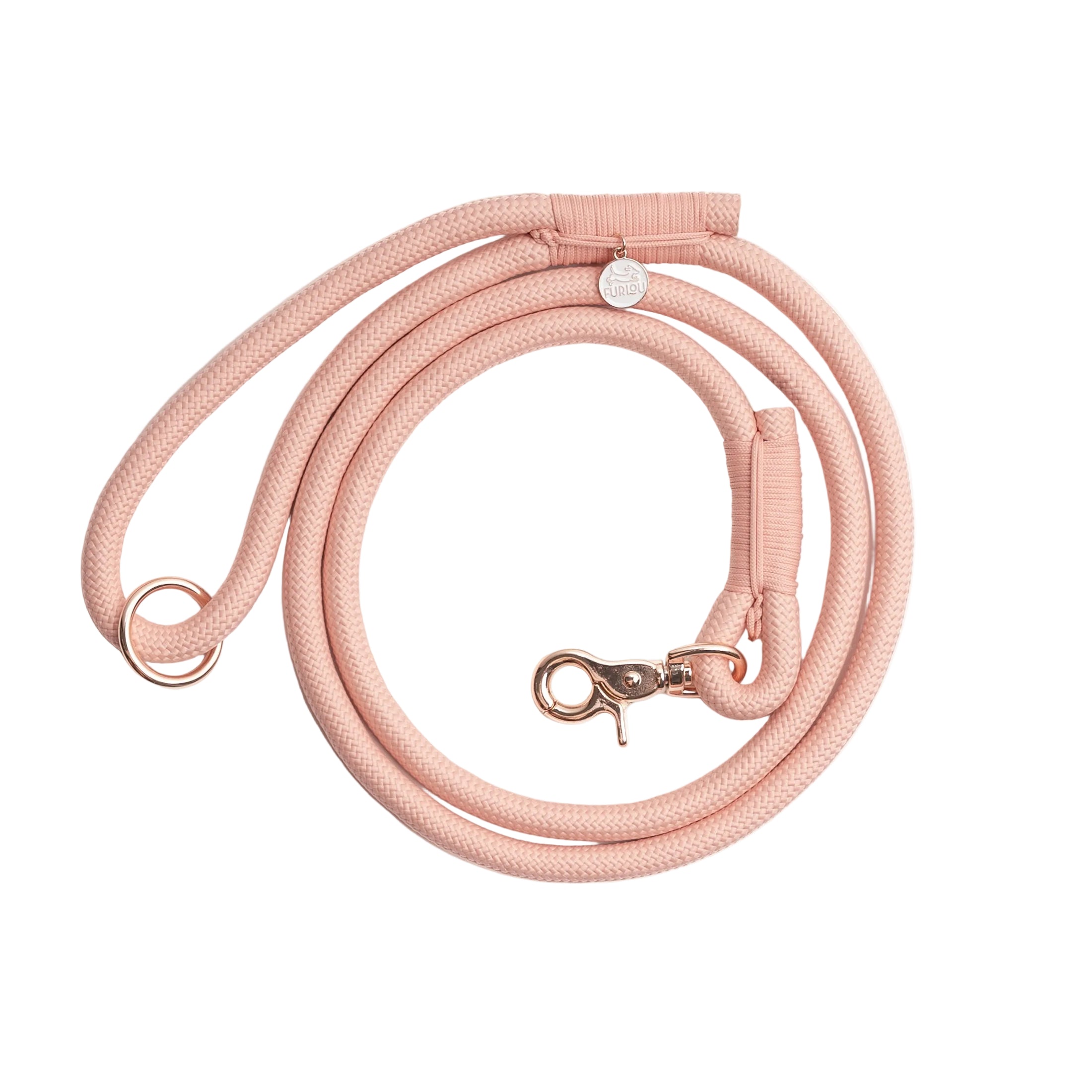 'Powder Rose' - Braided Rope Leash