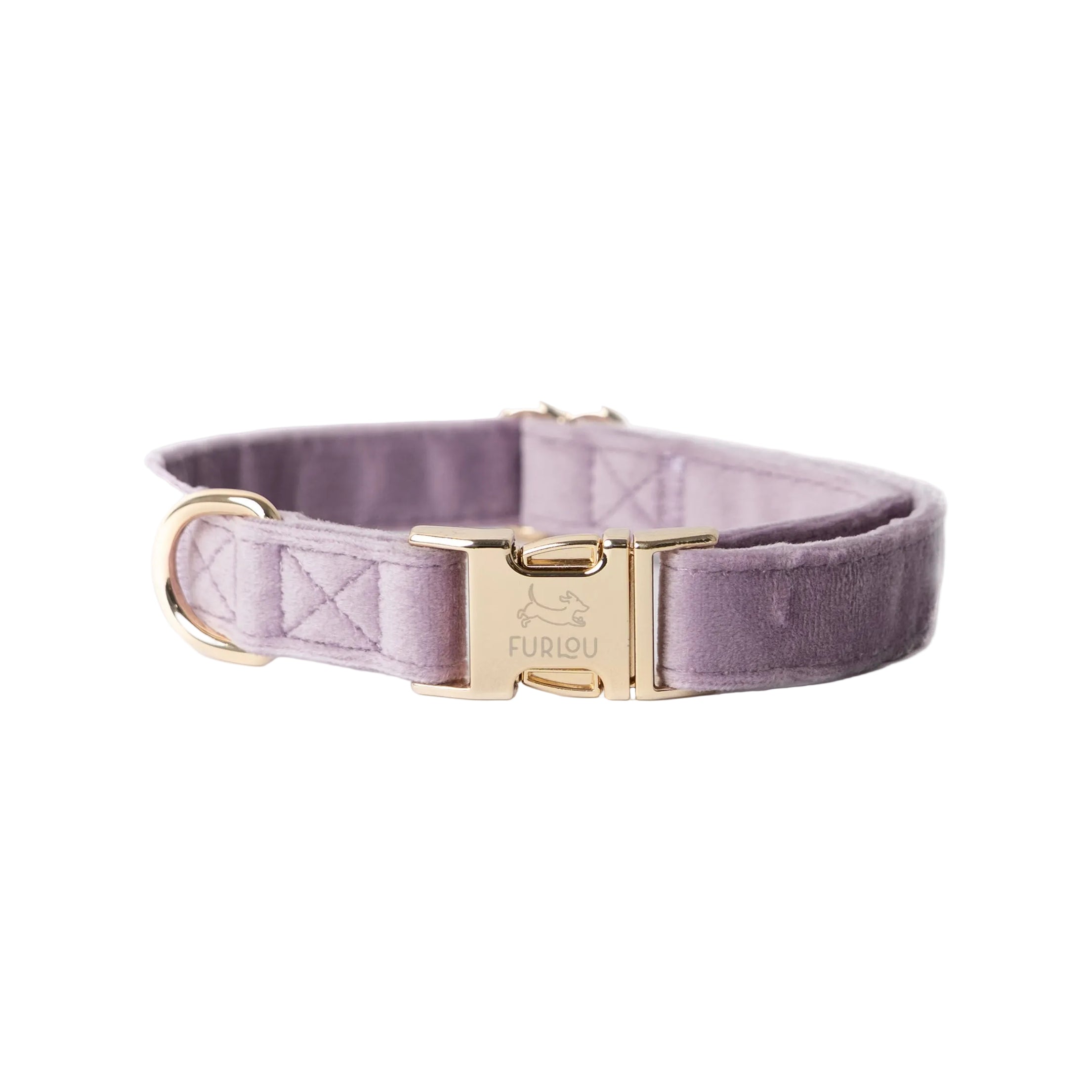 'Lilac' - Velvet Dog Collar
