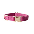 Load image into Gallery viewer, 'Magenta' - Velvet Dog Collar
