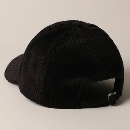 Dog Mom Chenille Corduroy Baseball Hat