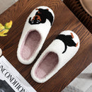 Embroidered Cotton Slippers for Dachshund Lovers