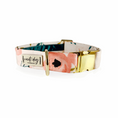 Load image into Gallery viewer, Charleston Blush Floral Tea Rose Buckle & Martingale Dog Collar
