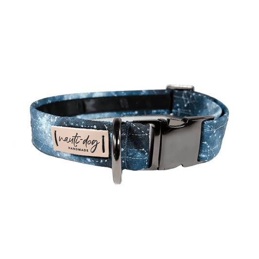 Constellation Astrological Star Chart Buckle & Martingale Dog Collar