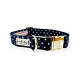 Load image into Gallery viewer, Independence Patriotic American Star Navy Buckle & Martingale Dog Collar
