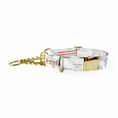 Load image into Gallery viewer, Carta Marina Light Vintage Nautical Toile Buckle & Martingale Dog Collar
