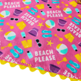 Load image into Gallery viewer, Beach Please Reversible Slip-On Dog Collar Bandana

