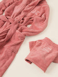 Load image into Gallery viewer, Rose Embroidered Plush Robe
