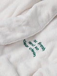 Load image into Gallery viewer, Ivory Embroidered Plush Robe
