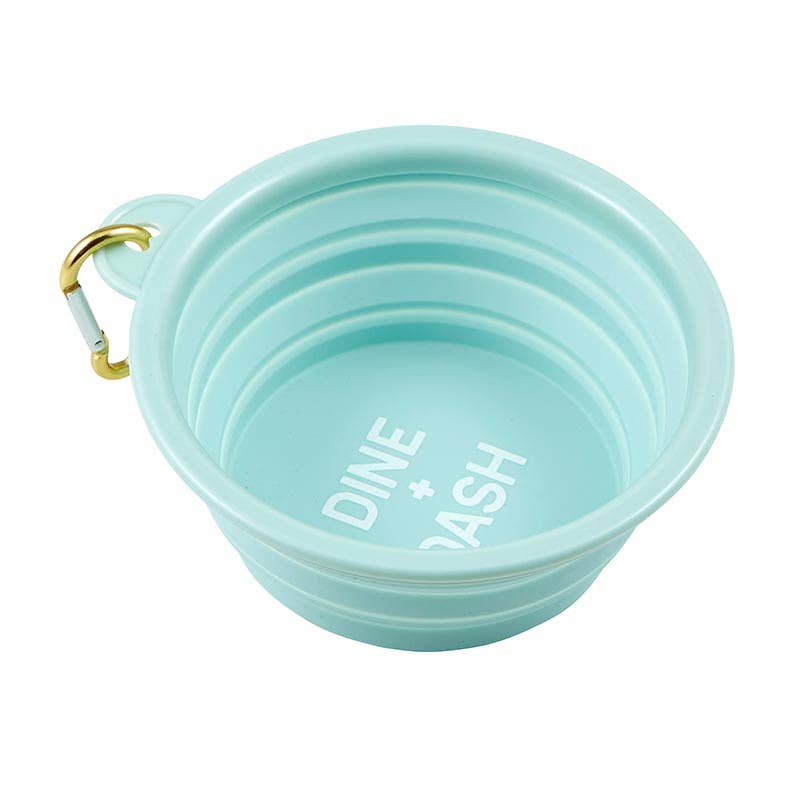 Dine and Dash Collapsible Dog Bowl with Carabiner