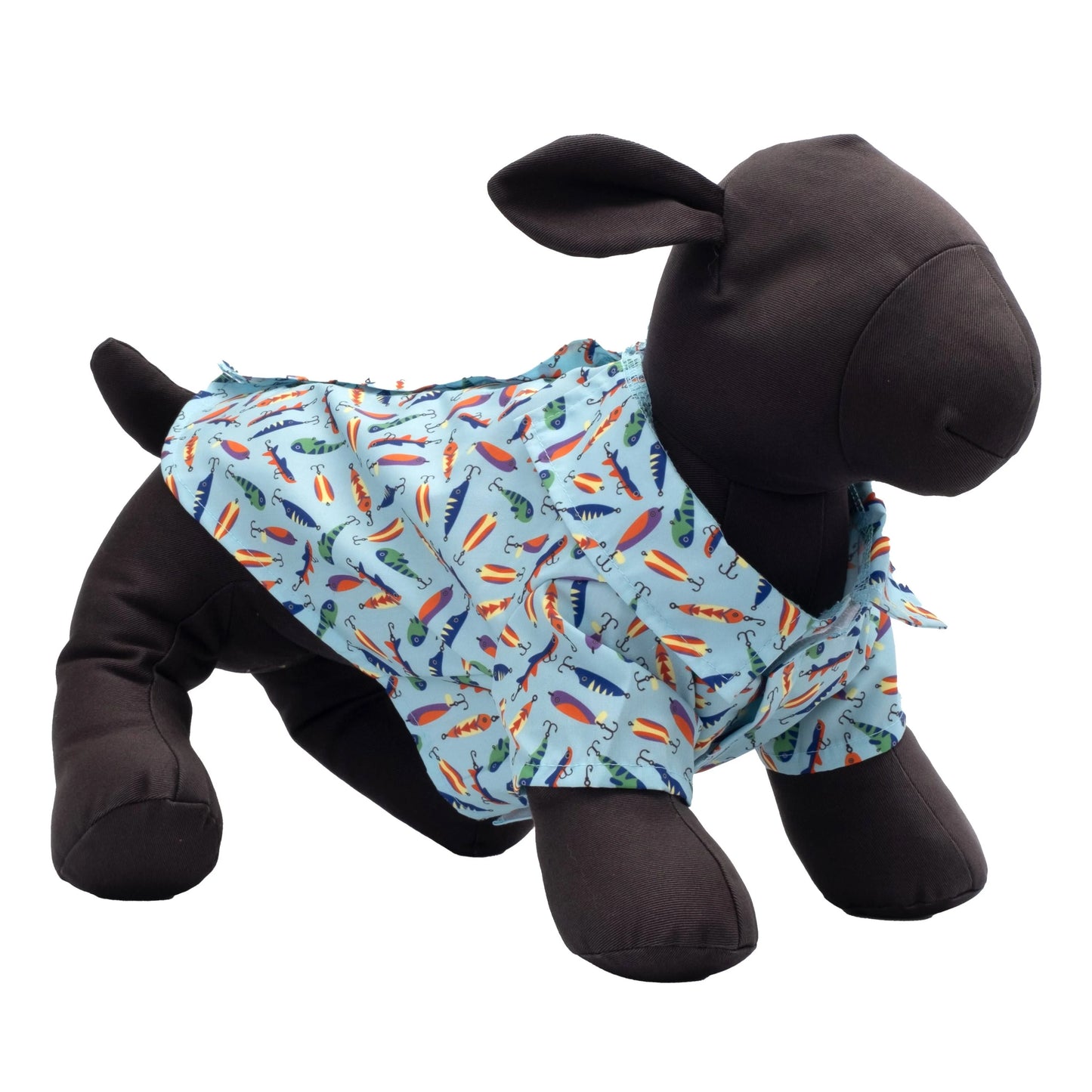 Gone Fishin' Dog Button-Up Shirt