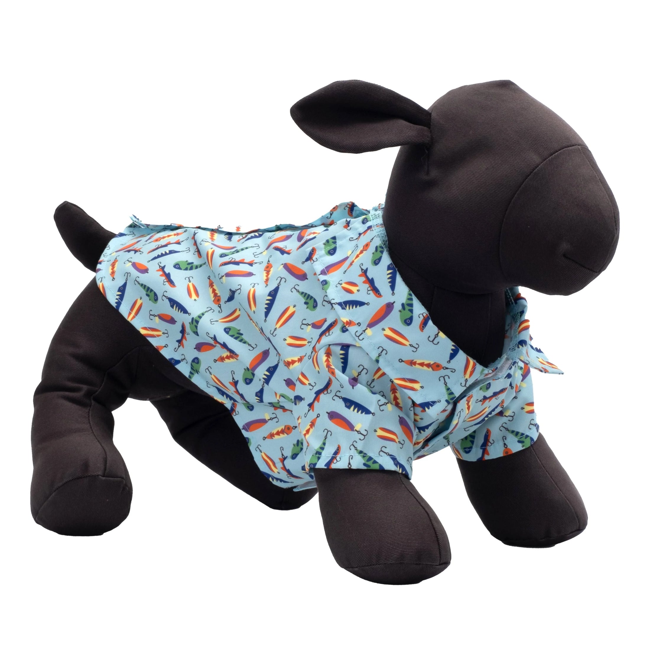 Gone Fishin' Dog Button-Up Shirt